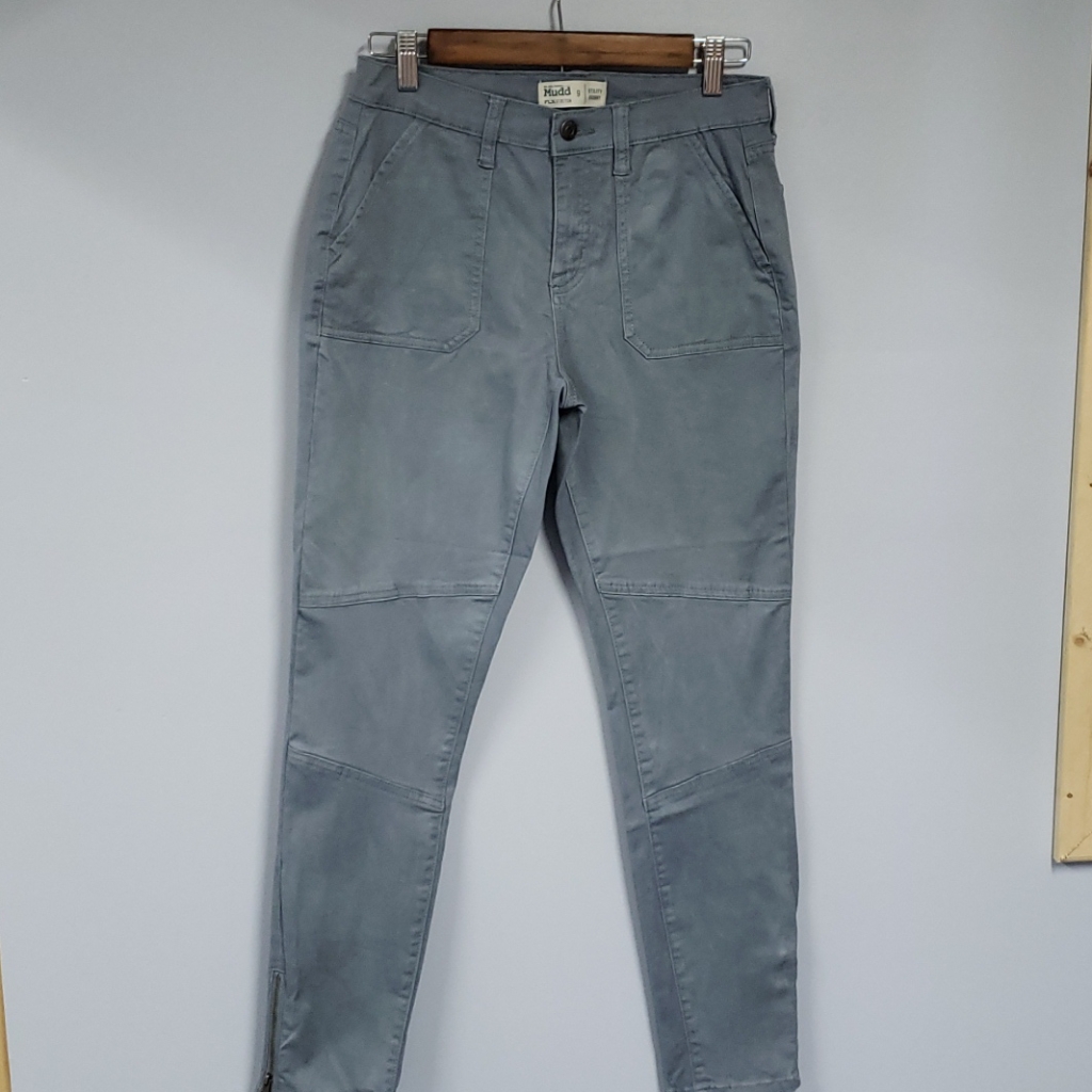 Gray Moto Style Jeans